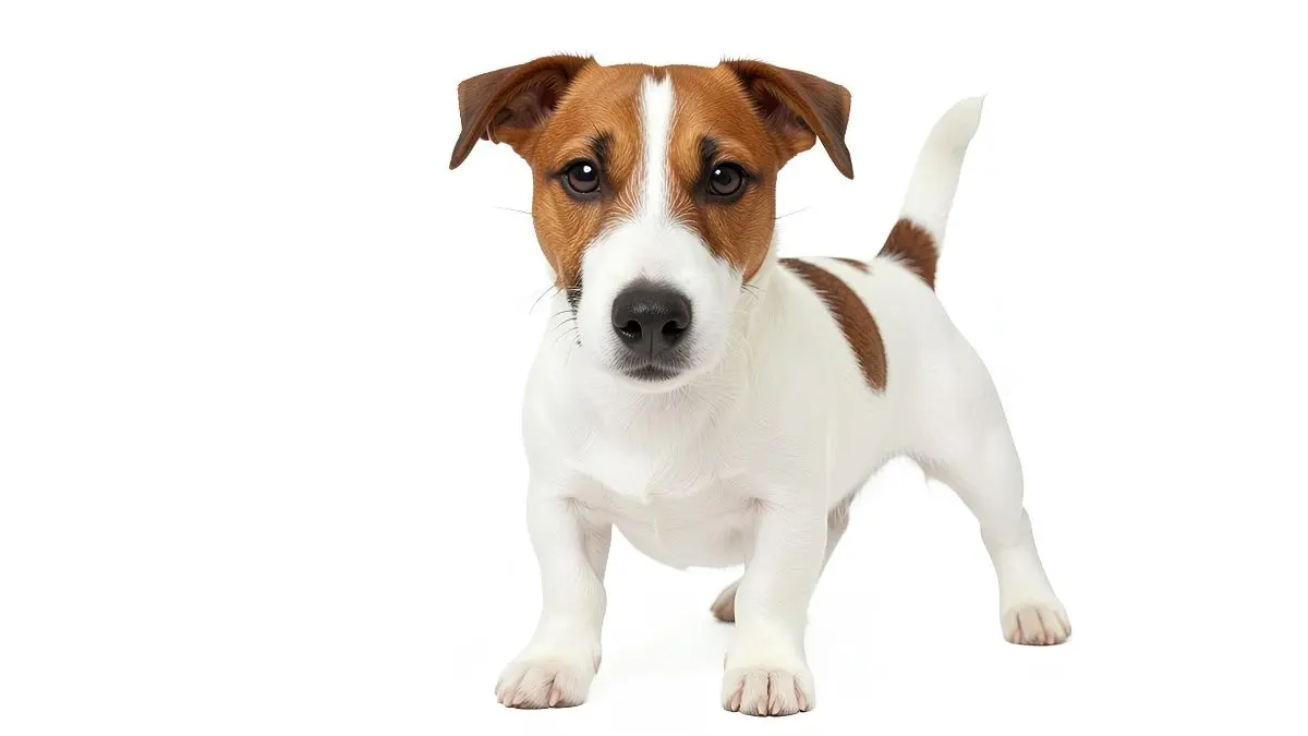 Cachorro Jack Russell feliz